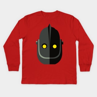 The iron giant's head Kids Long Sleeve T-Shirt